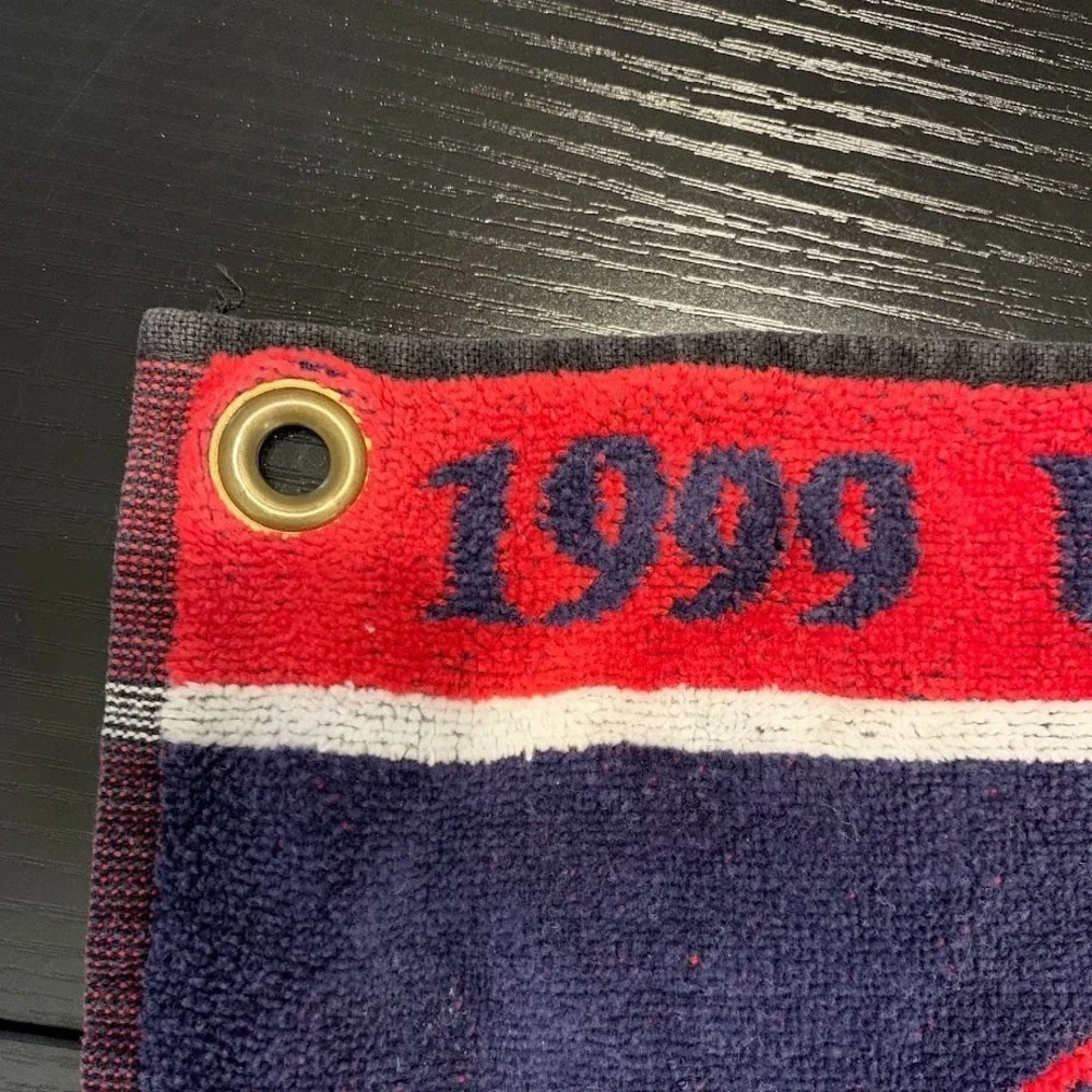 Vintage 1999 US Open Pinehurst No. 2 Golf Towel USGA Member Red/Blue